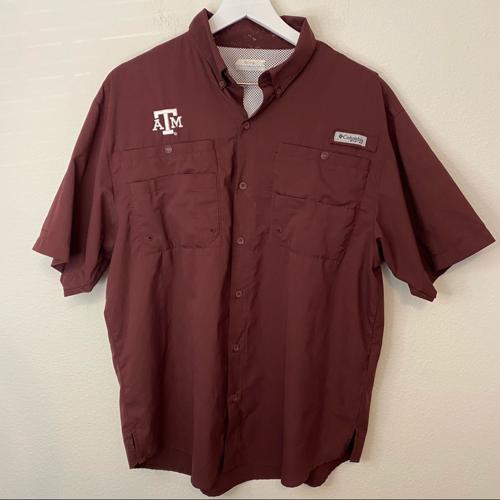 Columbia Texas A&M button up